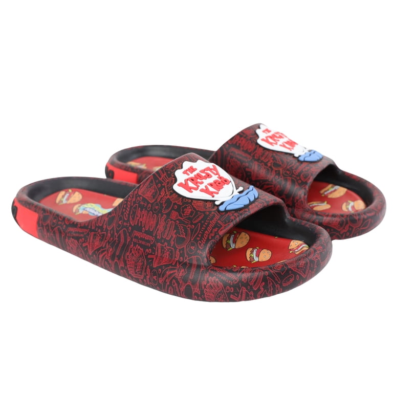Adult SpongeBob Cartoon Character Red Slippers Amazon.com | SPONGEBOB SQUAREPANTS Men main image 2