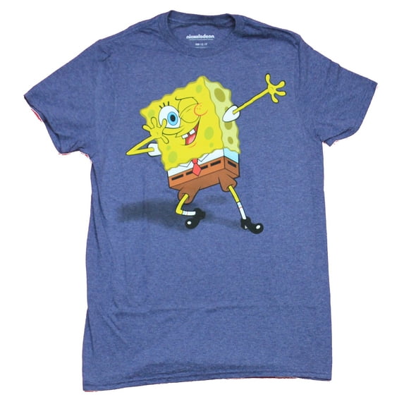 Spongebob Squarepants Mens T-Shirt - Winking Dab Pose Bob (Small)