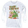 thumbnail image 1 of Spongebob Squarepants Merry Christmas Tree Decorating Kids Long Sleeve T-Shirt for Youth Boys and Girls, 1 of 2
