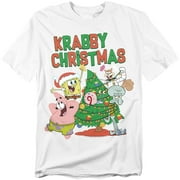 SPONGEBOB SQUAREPANTS Merry Christmas Tree Decorating Unisex Adult T Shirt
