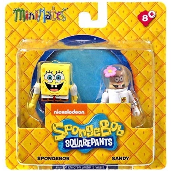Spongebob Squarepants Minimates Series 1 Spongebob & Sandy Minifigure 2-Pack