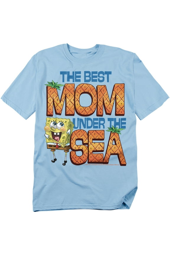 Spongebob T-Shirt Mother'S Day Best Mom Under The Sea Unisex Graphic Tee for Men & Women