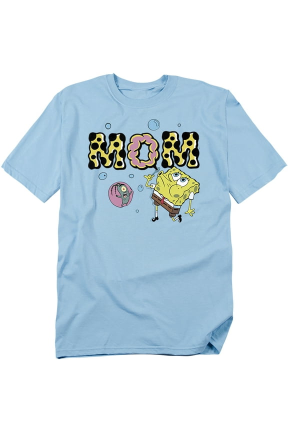 Spongebob T-Shirt Mother'S Day Mom Bubbles Unisex Graphic Tee for Men & Women