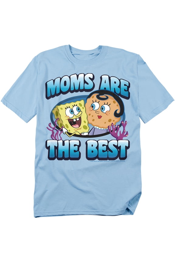 Spongebob T-Shirt Mother'S Day Moms Are The Best Unisex Graphic Tee for Men & Women