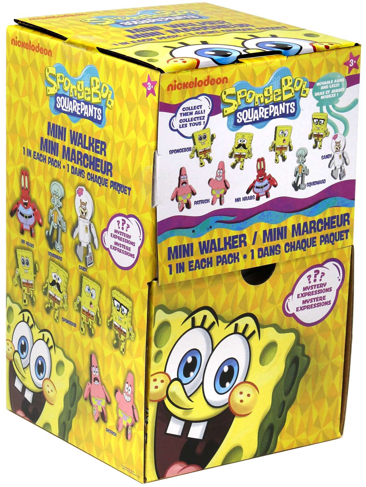 Spongebob Squarepants Nickelodeon Mini Walker Mystery Box (36 Packs)