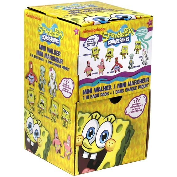 Spongebob Squarepants Nickelodeon Mini Walker Mystery Box (36 Packs)
