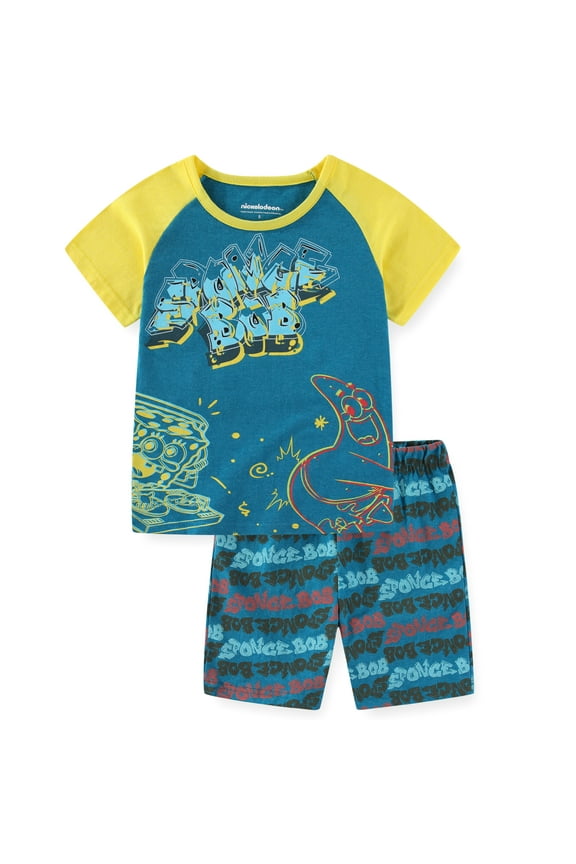 Nickelodeon Short Sleeve T-Shirt and Shorts Set (Boys), 2 Piece Set, Sizes 4-7