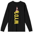 thumbnail image 1 of Spongebob Squarepants Patrick Star WYD? Mens Black Graphic Long Sleeve Tee - 3XL, 1 of 2