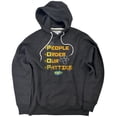 thumbnail image 1 of Spongebob Squarepants People Order Our Patties Unisex Adult Slim Fit Pull-Over Heather Hoodie, Charcoal, X-Large, 1 of 5