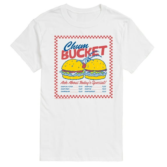 Spongebob Squarepants - Plankton Chum Bucket - Men's Short Sleeve Graphic T-Shirt