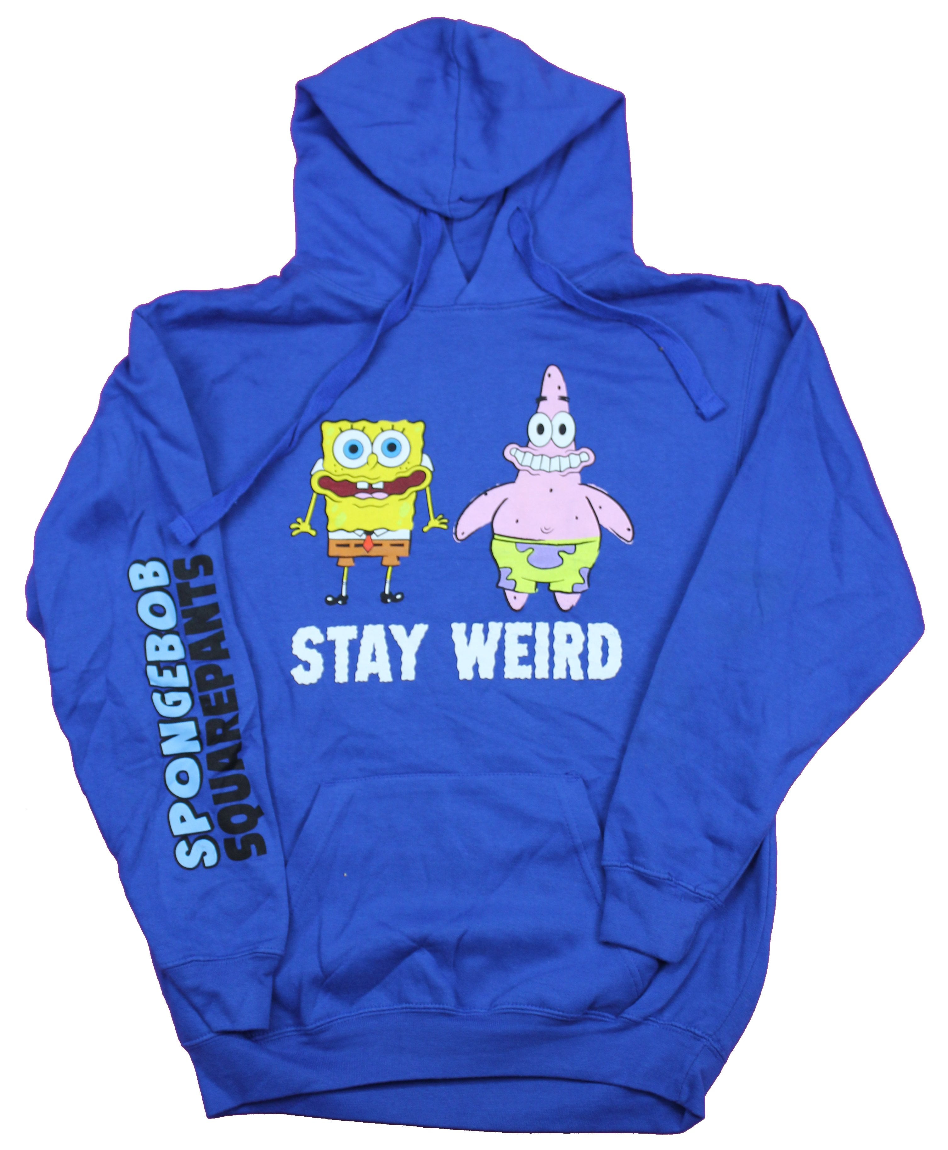 Spongebob Squarepants Pullover Hoodie Stay Weird Bob Patrick Image 2X Large