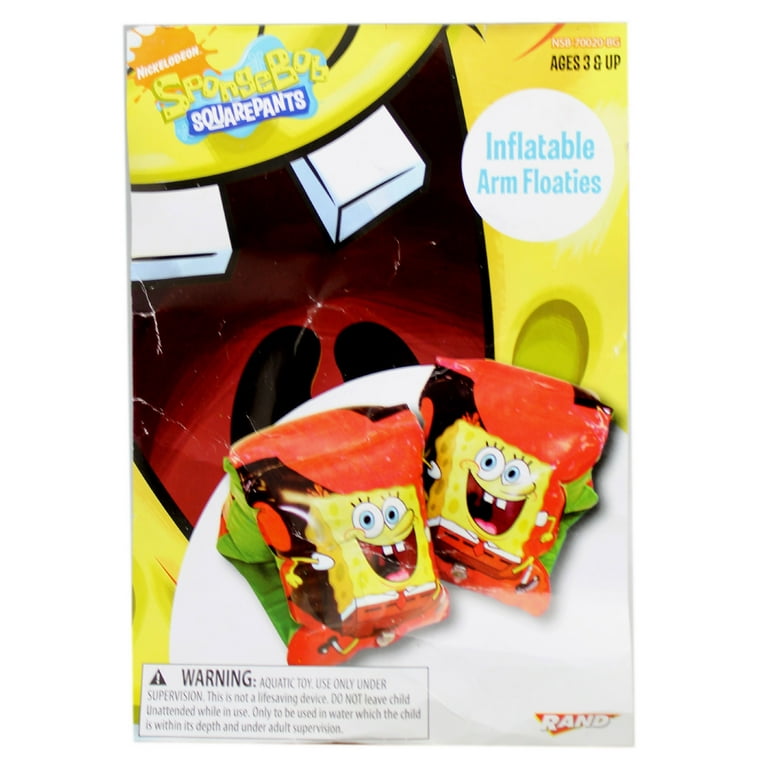 Spongebob Squarepants Red and Green Colored Kids Arm Floaties