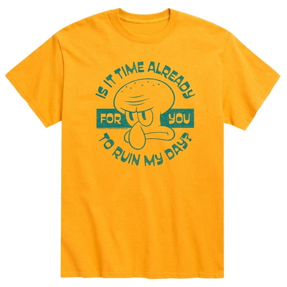 Spongebob Squarepants - Ruin My Day  - Men's Short Sleeve Graphic T-Shirt