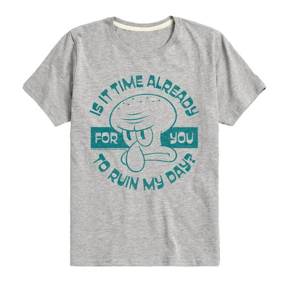 Spongebob Squarepants - Ruin My Day - Toddler And Youth Short Sleeve Graphic T-Shirt