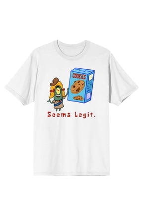 Spongebob Squarepants Seems Legit Men's White Graphic Tee-3XL