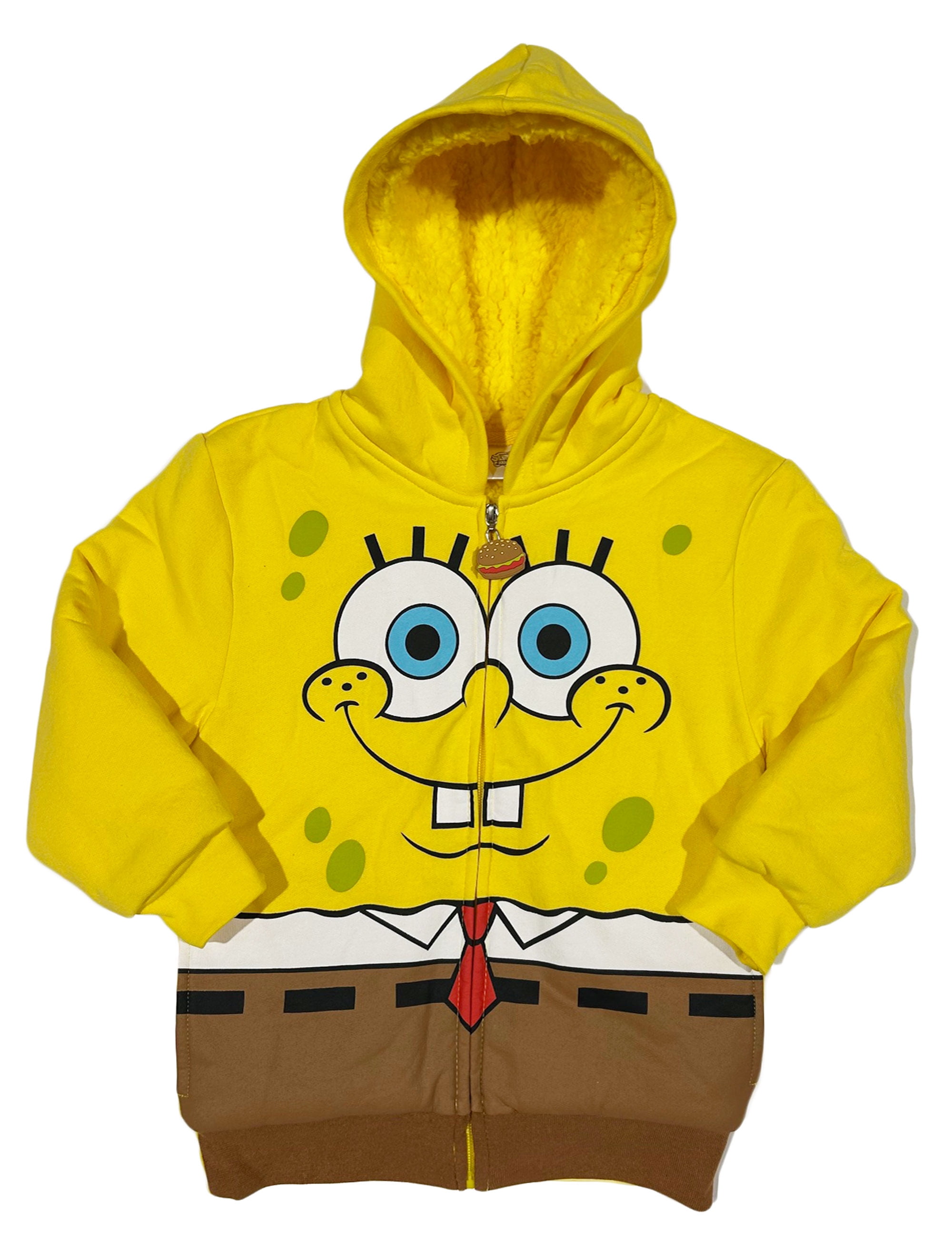 Spongebob Squarepants Sherpa Hoodie Jacket (Little & Big Boys