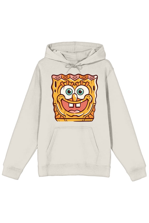 Spongebob Squarepants Smiling Adult Sand Graphic Hoodie-3XL
