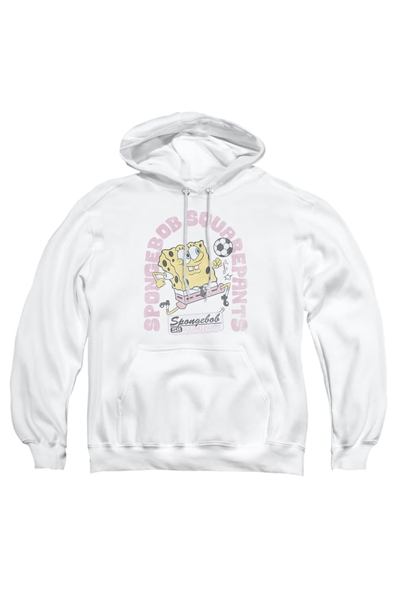 Soccer Adult Pull-Over Hoodie, White, Small