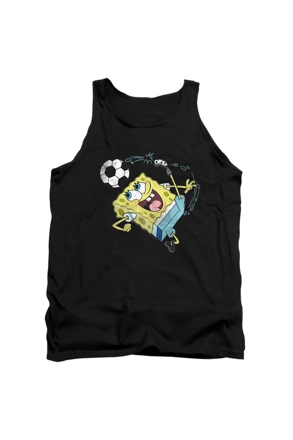 Soccer Kick Unisex Adult Tank Top, Black, Small