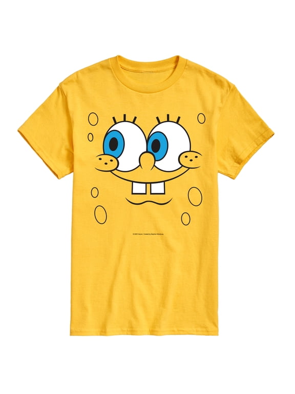 - Spongebob Face Men's Short Sleeve Graphic T-Shirt
