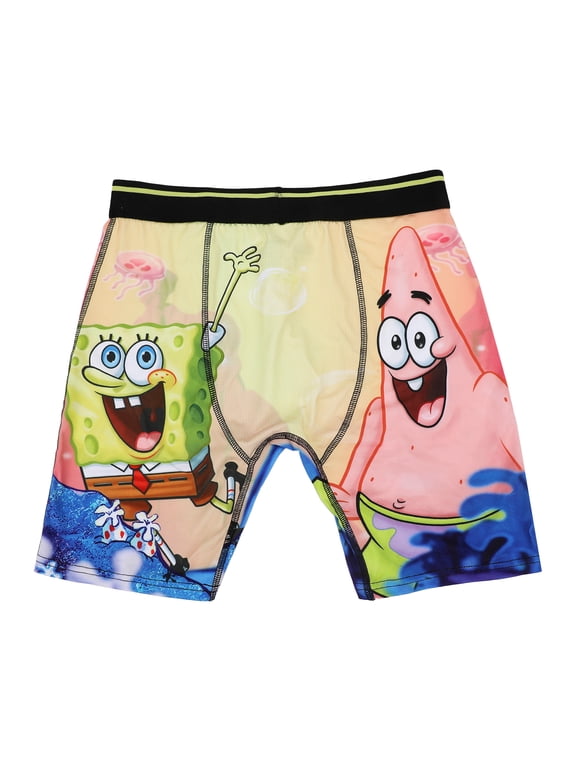 Spongebob Squarepants Spongebob & Patrick Men's Boxer Briefs-XXL