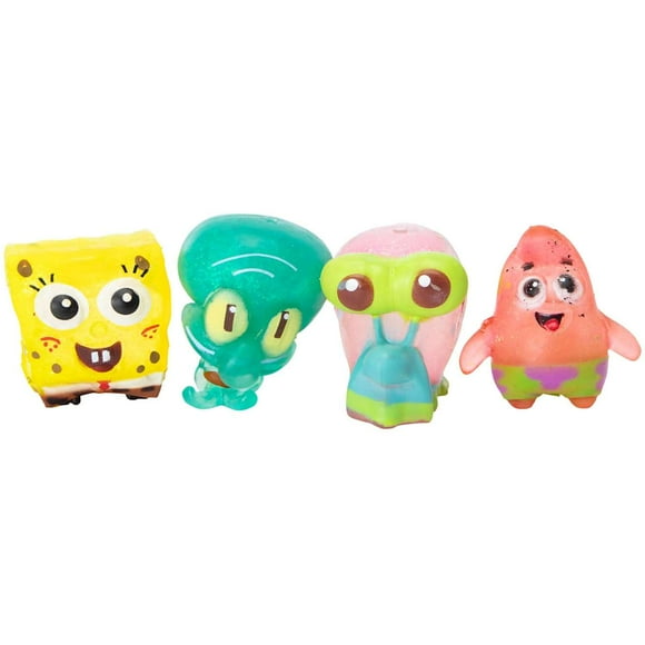 Spongebob Squarepants Spongebob, Patrick, Squidward & Gary Squeeze Toy 4-Pack