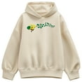 thumbnail image 1 of Spongebob Squarepants - Spongebob Shamrocks  - Ladies Oversized Fleece Hoodie Sweatshirt, 1 of 4