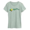 thumbnail image 1 of Spongebob Squarepants - Spongebob Shamrocks - Women's Short Sleeve Graphic T-Shirt, 1 of 4