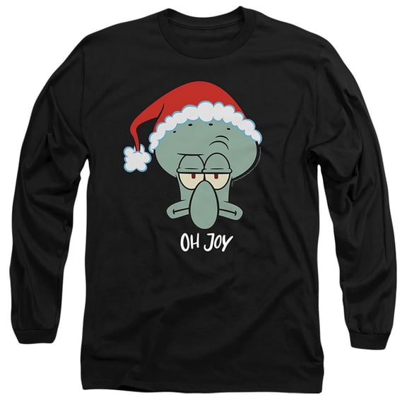 Spongebob Squarepants Squidward Christmas Joy Unisex Adult Long-Sleeve T Shirt