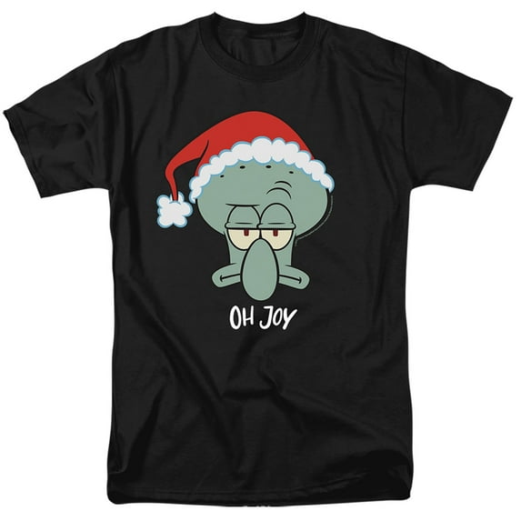 Spongebob Squarepants Squidward Christmas Joy Unisex Adult T Shirt
