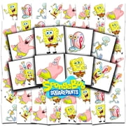 Spongebob Squarepants Tattoos Party Favors Bundle  70+ Perforated Individual 2" x 2" Spongebob Temporary Tattoos for Kids Boys Girls Spongebob Party Supplies MADE IN USA
