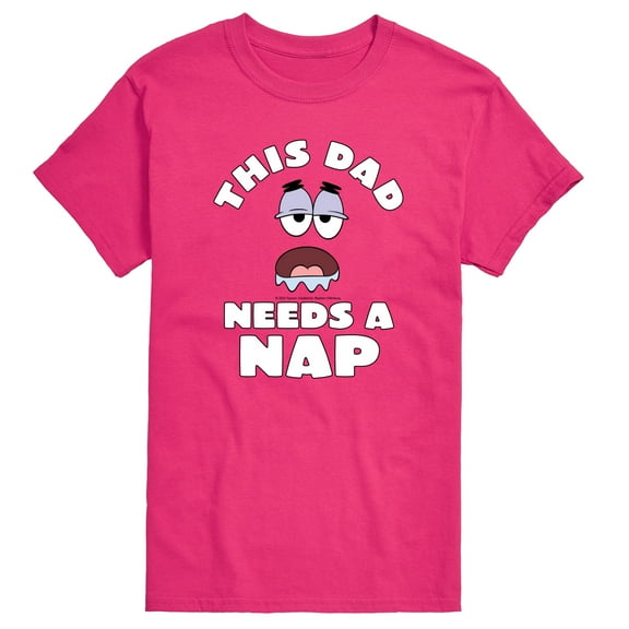 Spongebob Squarepants - This Dad Needs A Nap Pat - Men's Short Sleeve Graphic T-Shirt