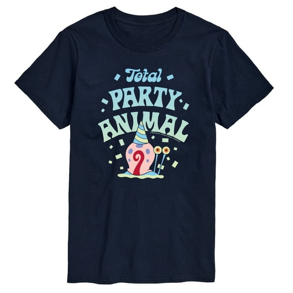 Spongebob Squarepants - Total Party Animal - Men's Short Sleeve Graphic T-Shirt