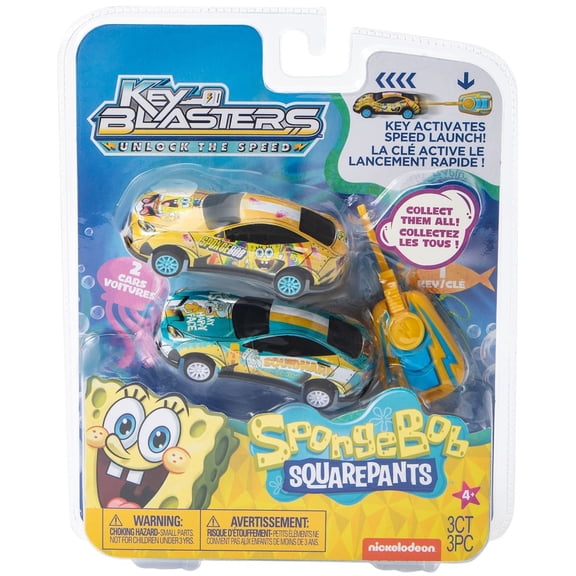 Spongebob Squarepants Nickelodeon Key Blasters Vehicle 2-Pack