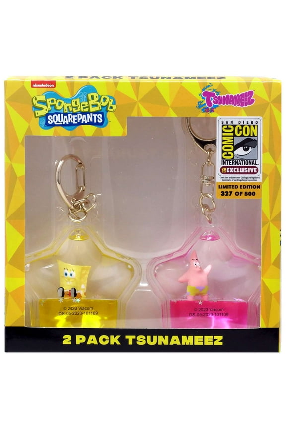 Spongebob Squarepants Tsunameez Keychain 2-Pack