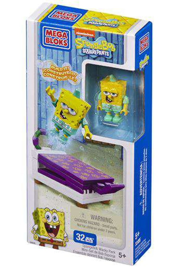 Mega Bloks SpongeBob Wacky Pack Bed Mini Set