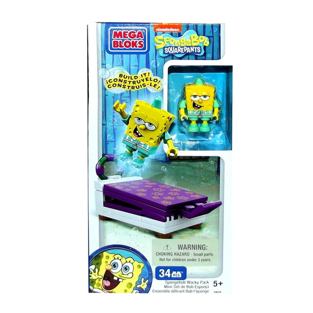 Spongebob Squarepants Wacky Packs SpongeBob Wacky Pack Set Mega Bloks ...