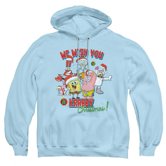 Spongebob Squarepants We Wish You A Krabby Christmas! Unisex Adult Pull-Over Hoodie
