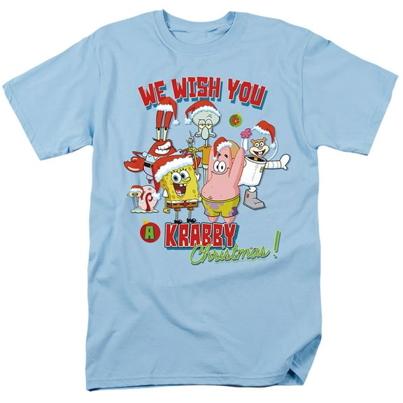 Spongebob Squarepants We Wish You A Krabby Christmas! Unisex Adult T Shirt