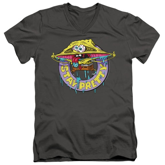 Spongebob Stay Pretty Unisex Adult V-Neck T Shirt