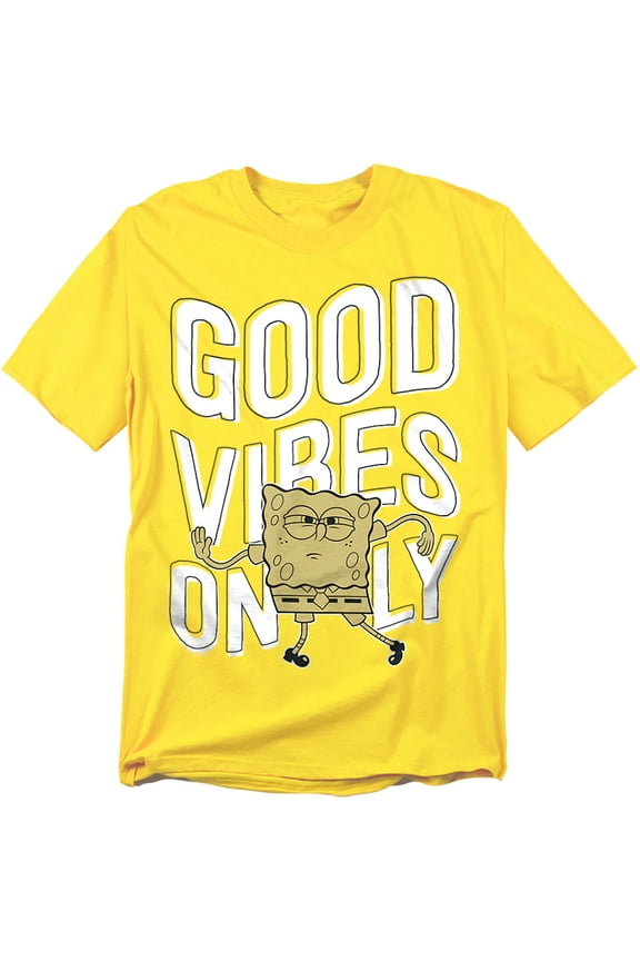 Spongebob T-Shirt Good Vibes Only Unisex Graphic Tee for Men & Women