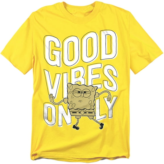 Spongebob T-Shirt Good Vibes Only Unisex Graphic Tee for Men & Women