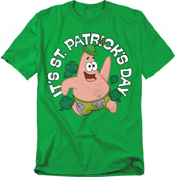 Spongebob T-Shirt It'S St. Patrick'S Day Unisex Graphic Tee for Men & Women