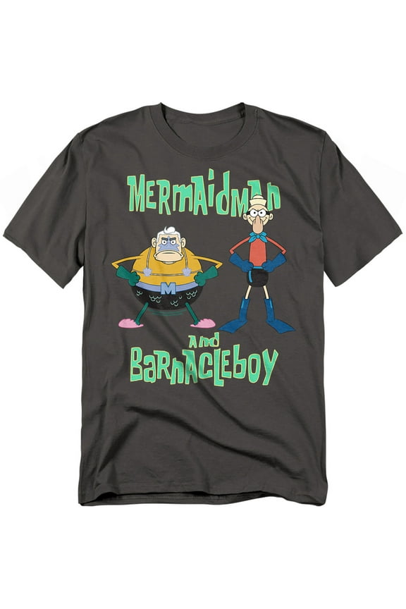 Spongebob T-Shirt Mermaid Man And Barnacle Boy Unisex Graphic Tee for Men & Women