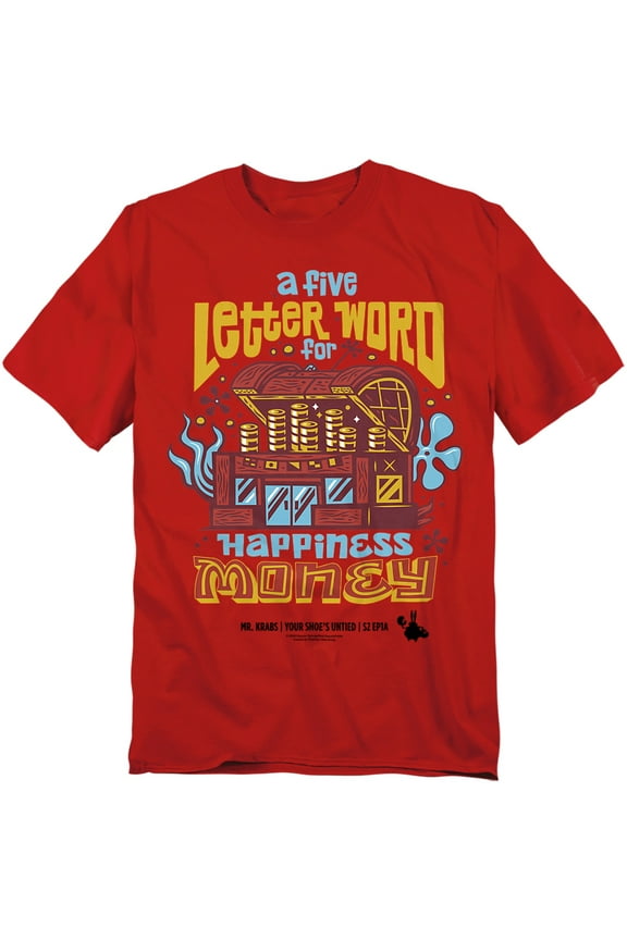 Spongebob T-Shirt Mr. Krabs Money Unisex Graphic Tee for Men & Women