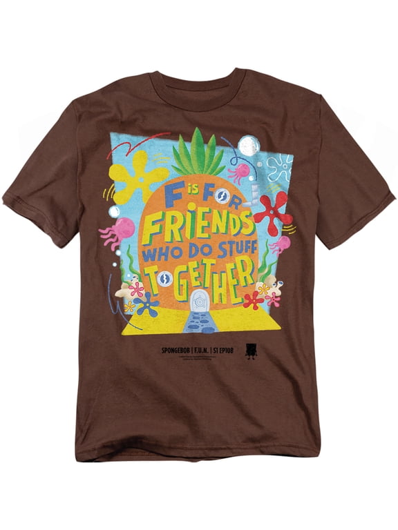 Spongebob T-Shirt Pineapple Friends Unisex Graphic Tee for Men & Women