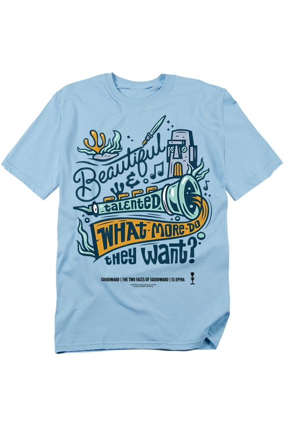 Spongebob T-Shirt Squidward Clarinet Unisex Graphic Tee for Men & Women