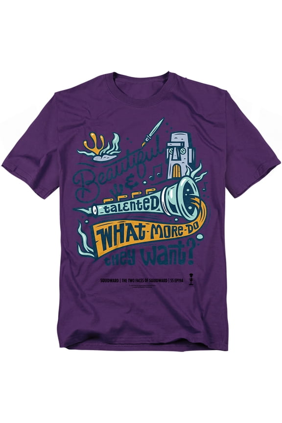 Spongebob T-Shirt Squidward Clarinet Unisex Graphic Tee for Men & Women