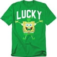 thumbnail image 1 of Spongebob T-Shirt St. Patrick'S Day Lucky Bob Unisex Graphic Tee for Men & Women, 1 of 7