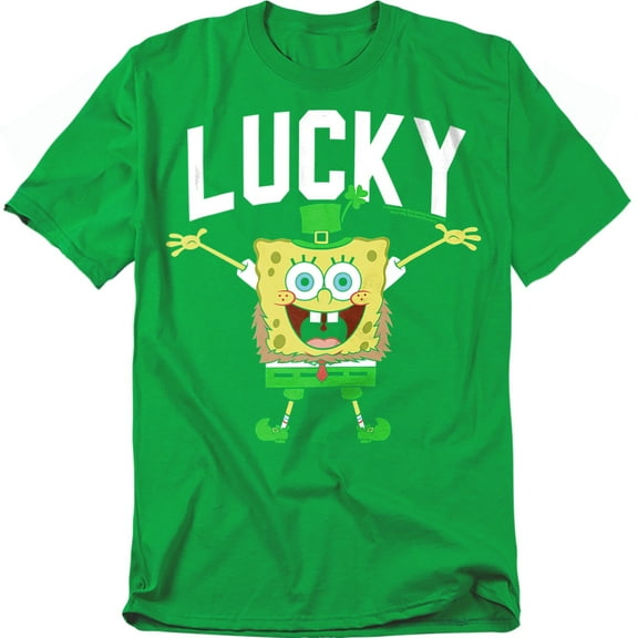 Spongebob T-Shirt St. Patrick'S Day Lucky Bob Unisex Graphic Tee for Men & Women